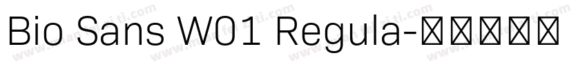 Bio Sans W01 Regula字体转换